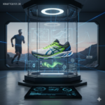 Hier ist der optimierte Alternativtext (Alt-Text) für das Bild, den du in deinem CMS (z. B. WordPress) hinterlegen solltest. Er ist so geschrieben, dass er sowohl die Barrierefreiheit verbessert als auch deine SEO-Rankings für den Artikel stärkt: Alternativtext: Futuristische Konzept-Präsentation des ASICS Novablast 6 in einer High-Tech-Glaskapsel mit digitalen Daten-Anzeigen; im Hintergrund ein Läufer in einer Berglandschaft bei Dämmerung – Fokus auf Hybrid-Athlet Equipment für Kraftgeist.de